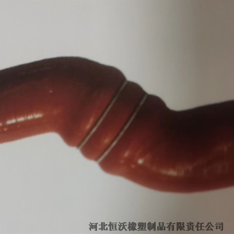 加工定制 硅膠軟連接 紅色硅膠米管 編線硅膠軟管    恒沃橡塑
