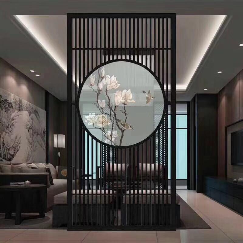 拉薩裝飾裝潢家居玄關(guān)玫瑰金屏風(fēng)隔斷廠家專業(yè)定制
