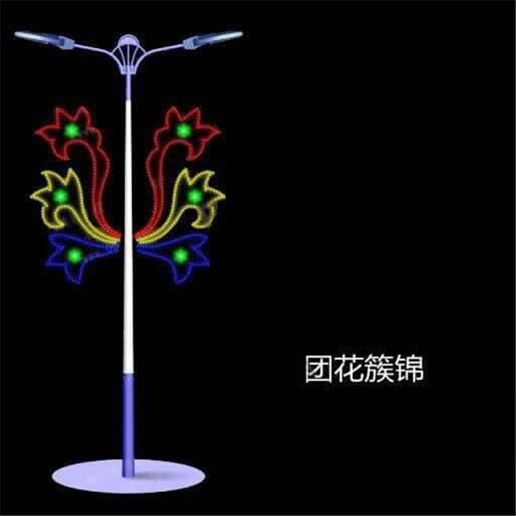 大紅燈籠燈桿  圣誕節(jié)美化燈   LED中國結(jié)