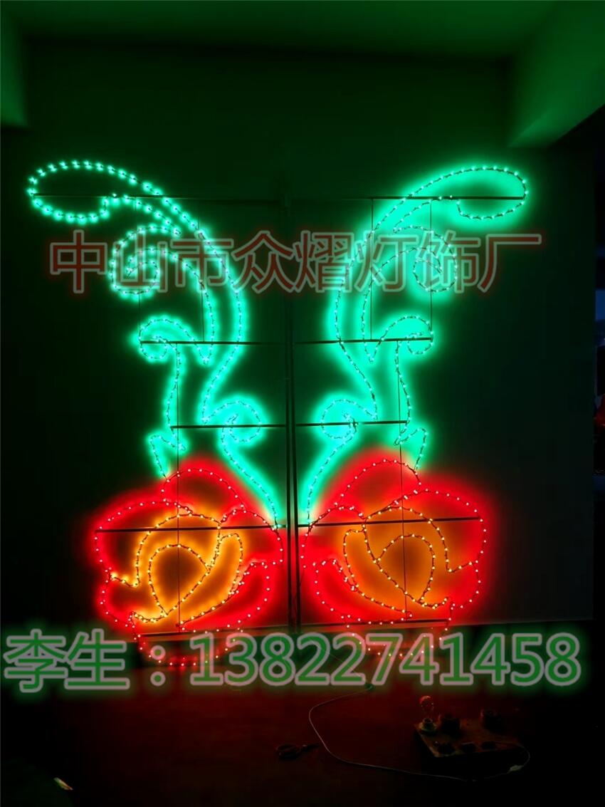荷花造型燈，牡丹花造型燈，玫瑰花造型燈