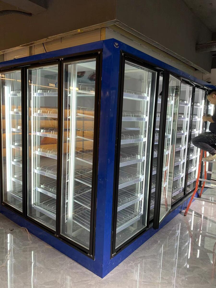 冷庫安裝設(shè)計后補式冷庫帶電加熱玻璃門冷庫供應廠家