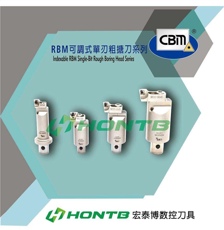 RBM35/22/45/55臺灣鉝錡RBM可調式單刃粗塘刀