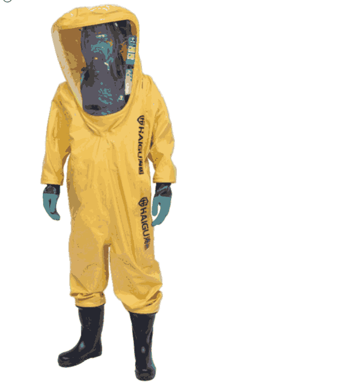 海固HG-3NF全封閉式三級(jí)重型防化服 酸堿類(lèi)化學(xué)品防護(hù)服