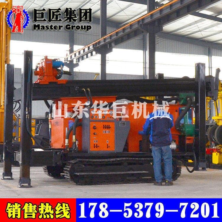 華夏巨匠400型鋼制履帶式氣動水井鉆機(jī)工程民用打井設(shè)備進(jìn)尺快