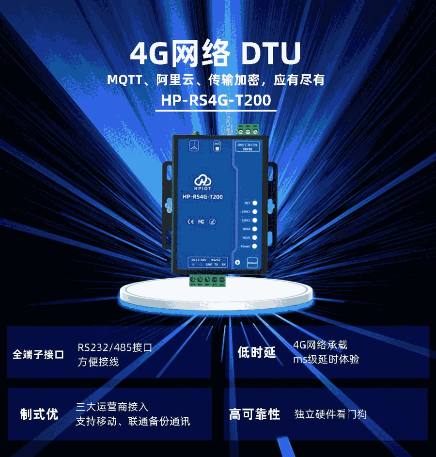 華普物聯(lián)4G DTU HP-RS4G-T200