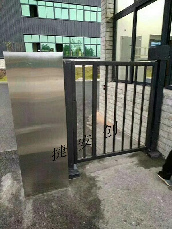 小區(qū)廣告門 自動可調(diào)伸縮智能感應(yīng)通道側(cè)門人臉識別指紋刷卡密碼 高檔小區(qū)必備