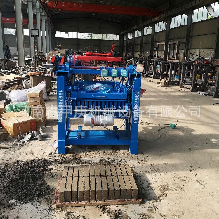 多功能砂漿免燒磚機批發(fā) 甲庚220v電小型水泥磚機 4-35半自動實心標(biāo)磚機