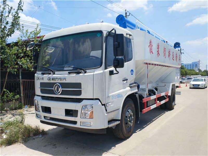 玉樹藏族自治州東風(fēng)天錦10噸飼料車改裝價(jià)_雞飼料散裝飼料車其他專用汽車