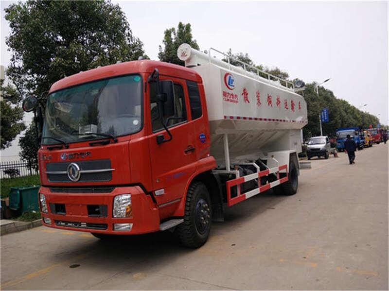 玉樹藏族自治州東風(fēng)天錦10噸飼料車改裝價(jià)_雞飼料散裝飼料車其他專用汽車