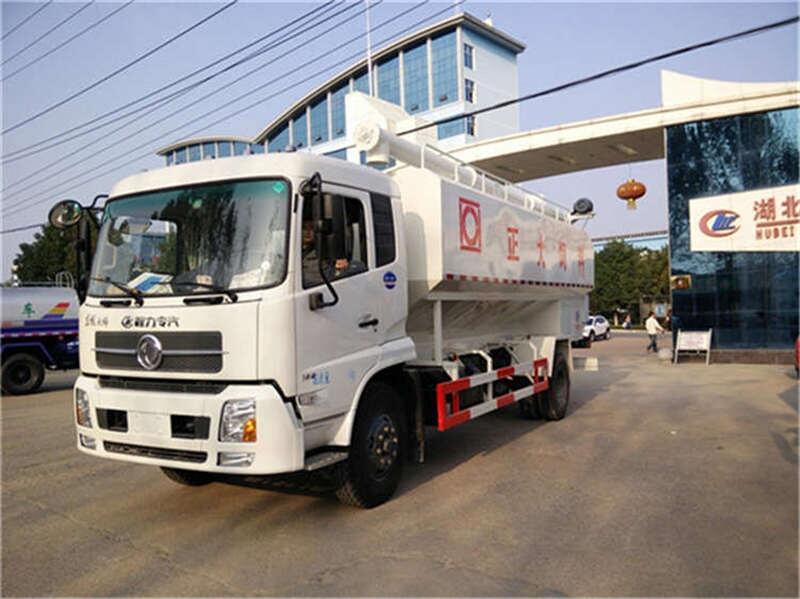 玉樹藏族自治州東風(fēng)天錦10噸飼料車改裝價(jià)_雞飼料散裝飼料車其他專用汽車
