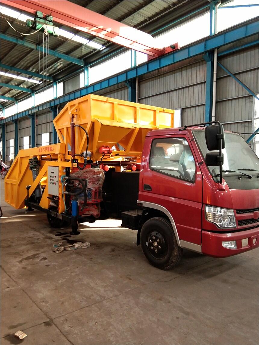 建特重工車自動(dòng)上料噴漿機(jī)，載式噴漿機(jī)，效率高省人工，噴漿車廠家型號(hào)多元化