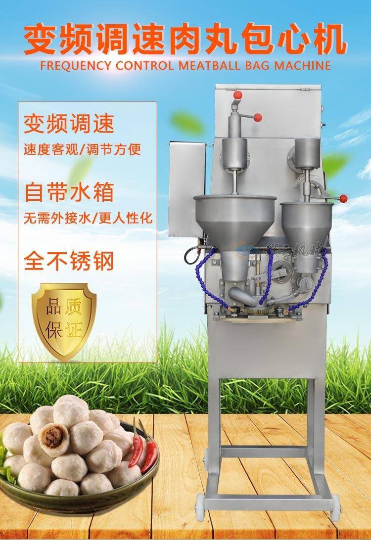 變頻調速肉丸包心機做撒尿丸子的成型設備