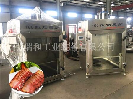 大型煙熏爐_煙熏豆干機全自動_臘肉烘干房小型