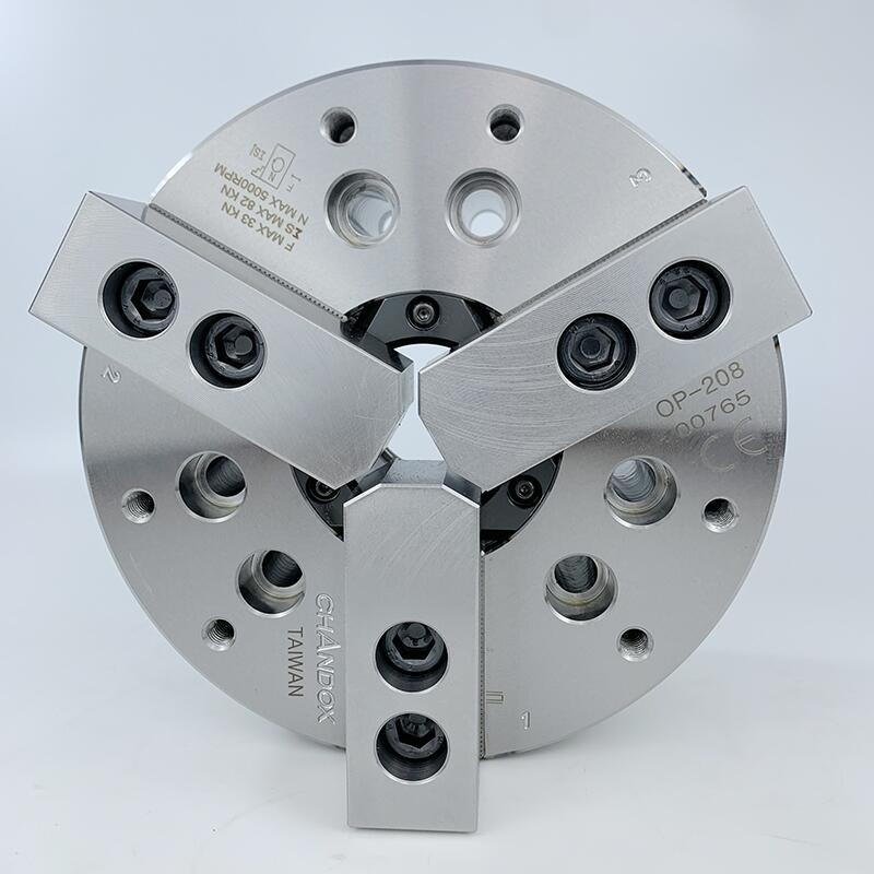 8寸卡盤OP-208A6臺(tái)灣千島8寸三爪液壓卡盤