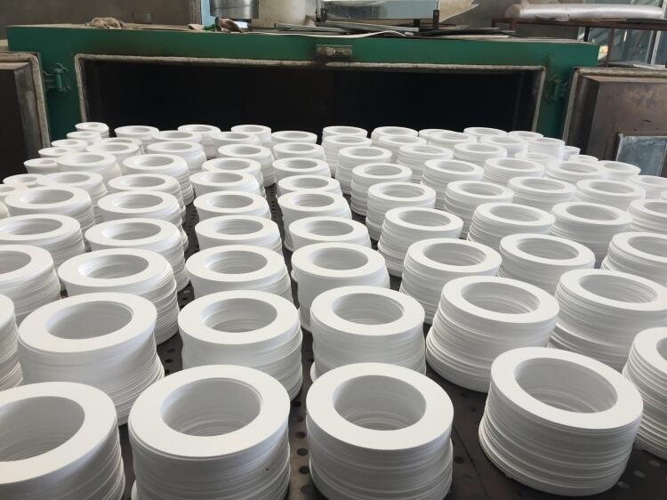 四氟密封墊片圖紙定制 四氟墊片DN300現貨供應