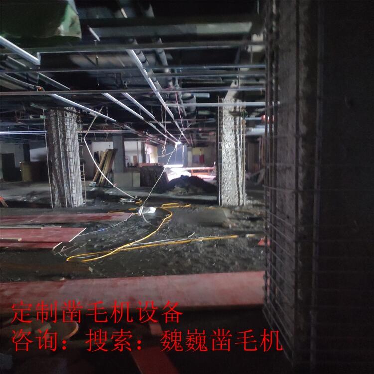 浙江軌道鑿毛機(jī)魏巍房建墻面鑿毛