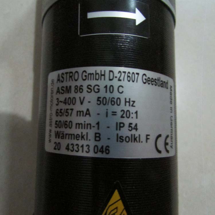 ASTRO代理伺服電機(jī)ASM 26PG 2550