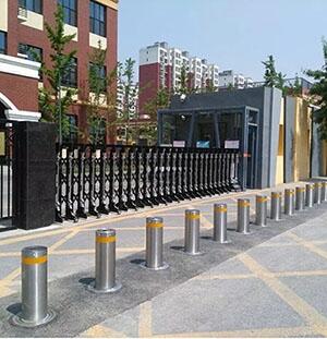 永豪電子停車場防撞升降柱，公司單位大門液壓升降柱