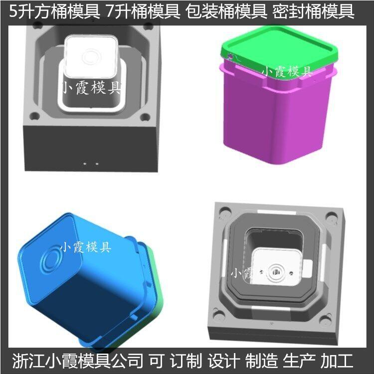 制造塑料涂料桶模具，生產(chǎn)塑料模具