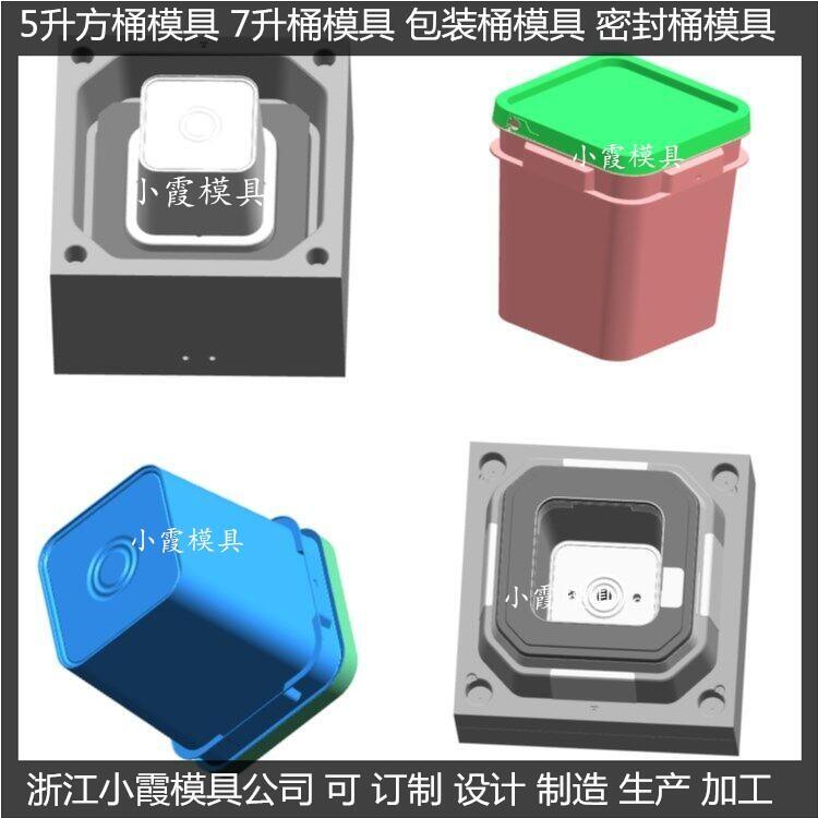 塑料涂料桶模具，涂料桶注塑模具