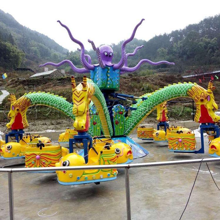 2018圣誕促銷新款游樂(lè)設(shè)備旋轉(zhuǎn)大章魚X40價(jià)格圖片