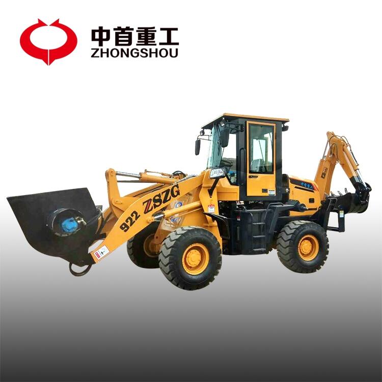 江蘇輪式挖掘機(jī)多少錢(qián)一臺(tái)兩頭忙挖掘裝載機(jī)帶滑道操作方便
