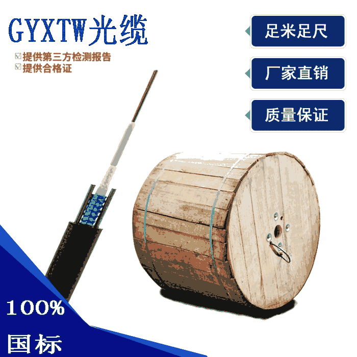 中心豎管式結構：GYXTW光纜