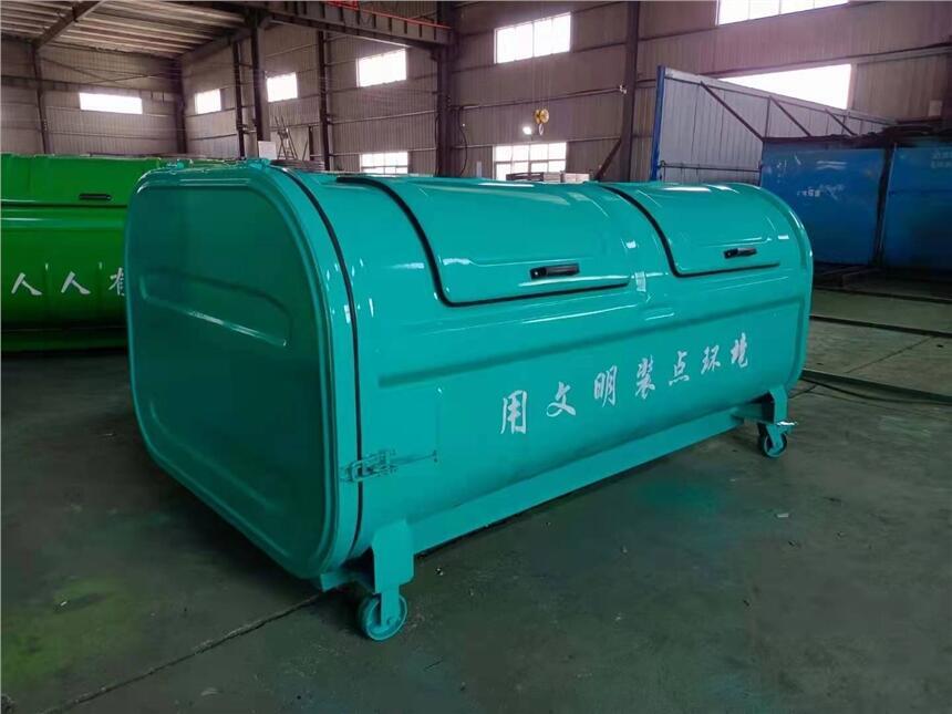 智能垃圾分類箱 -垃圾箱制造廠 --戶外兩聯(lián)