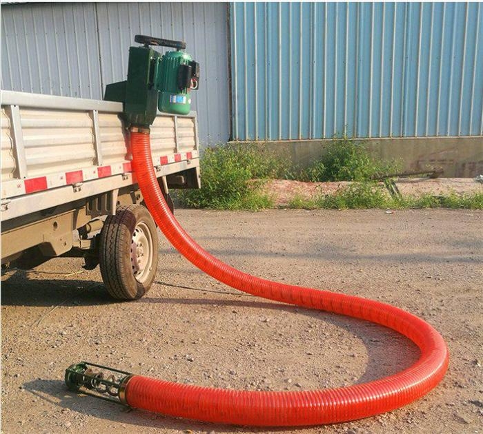 糧倉運(yùn)糧用稱重吸糧機(jī) 加厚軟管抽糧機(jī) 錳鋼螺旋輸送吸糧機(jī)