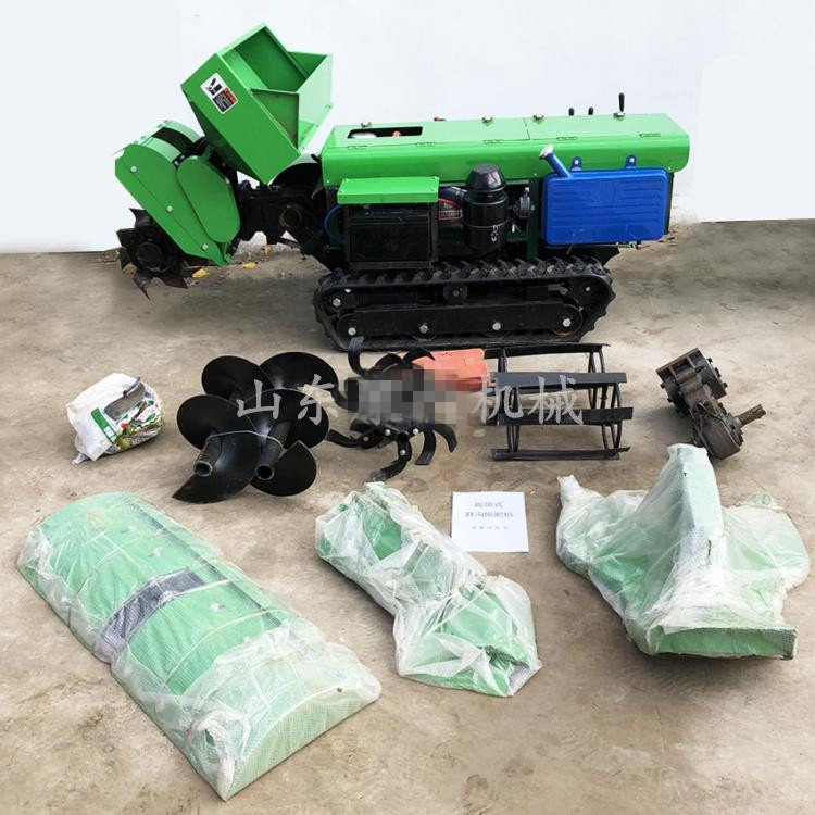 履帶式開溝機(jī) 低矮地區(qū)自走式施肥除草起壟機(jī) 山地深耕機(jī)