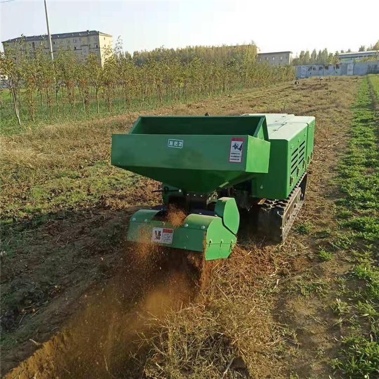 小型自走式大棚施肥除草起壟機 履帶式開溝機 深耕回填機