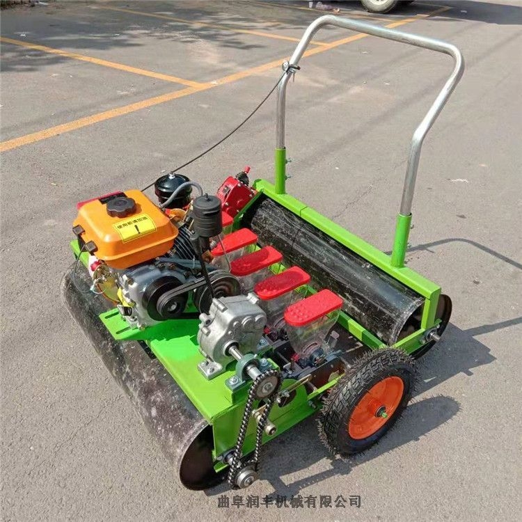 農(nóng)用小型播種機 手推式電動播種機 行距可調(diào)播種機