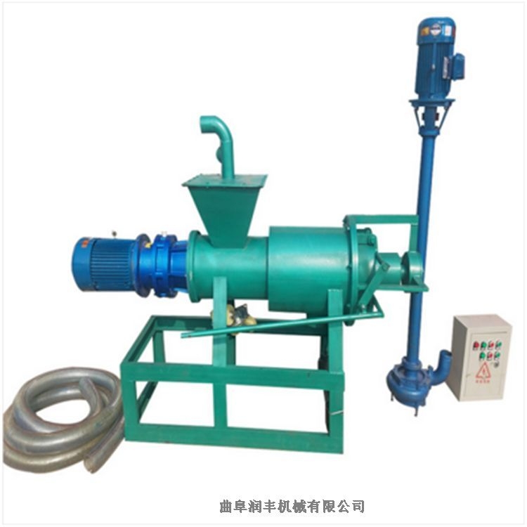石臺縣螺旋擠糞機 不銹鋼脫水機 潤豐雞糞固液脫水機