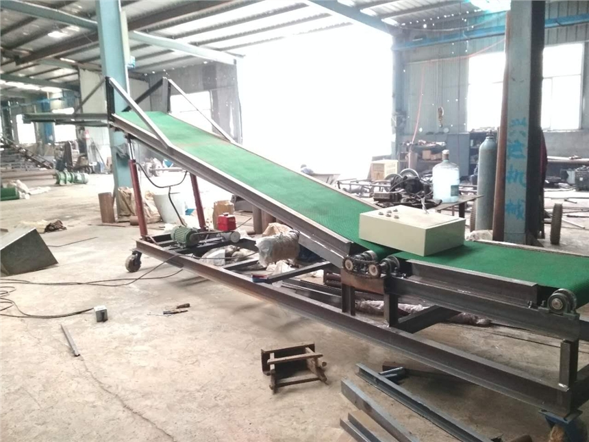 雙槽鋼主架石塊輸送機加厚防滑式 皮帶輸送卸料機