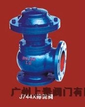 J744X液壓氣動角式快開排泥閥，廣州排泥閥，廣州氣動排泥閥