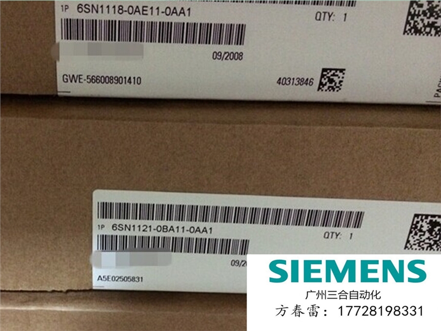 進(jìn)口西門(mén)子數(shù)控備件611A伺服軸卡6SN1121-0BA11-0AA1