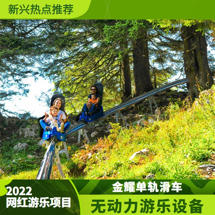 景區(qū)觀光單軌滑車 SJD616C無(wú)動(dòng)力單軌滑車
