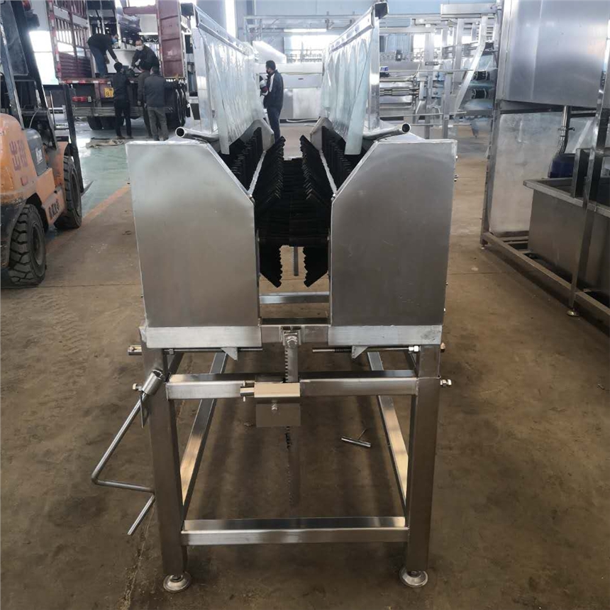 屠宰脫毛機(jī)械  鴨鵝家禽頭脖脫毛機(jī)械  臥式調(diào)速頭頸脫毛機(jī)