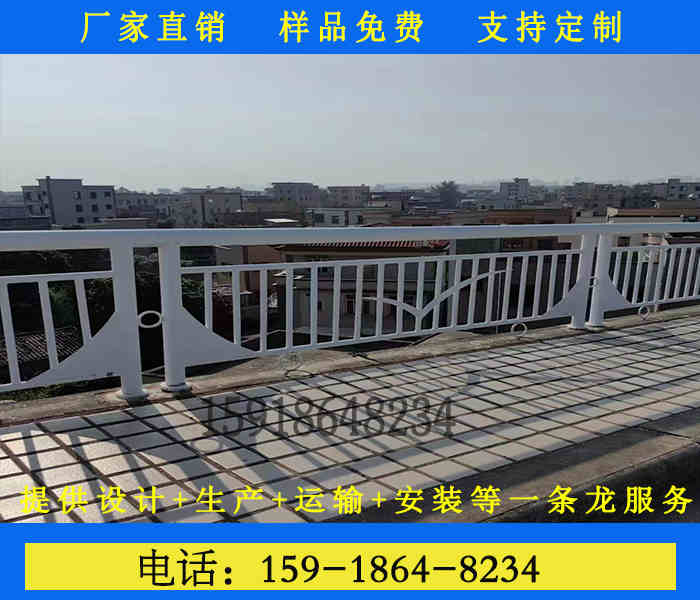 廣州江邊防溺水帶燈光黑色圓管護(hù)欄廠(chǎng)家定制