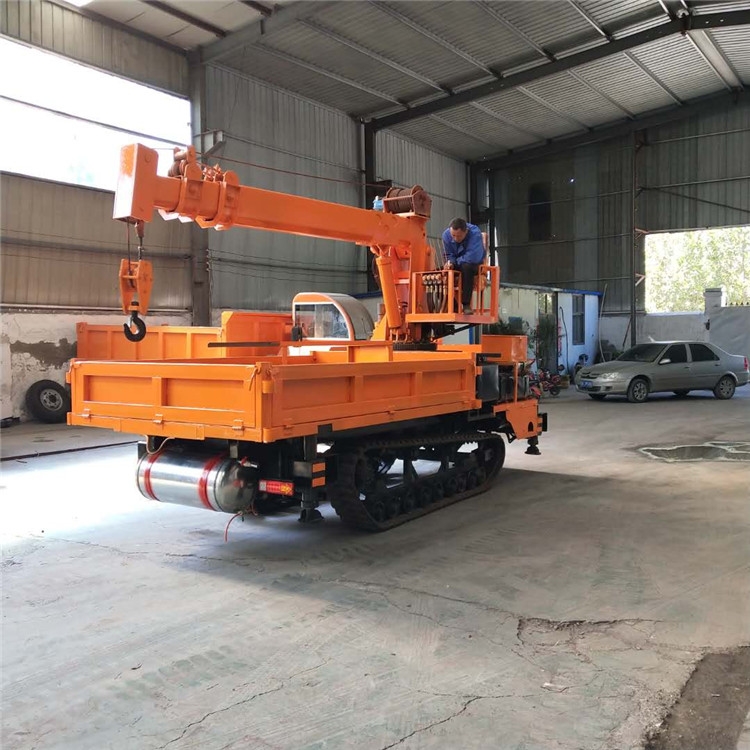 6噸運輸樹木專用工程履帶隨車吊廠家  復(fù)雜路段專用吊