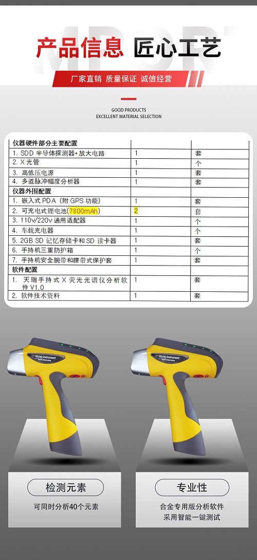 手持XRF分析儀器