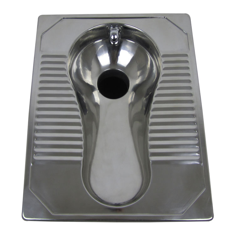 不銹鋼一體蹲便器 后沖后排蹲便器 節(jié)水型白鋼蹲坑