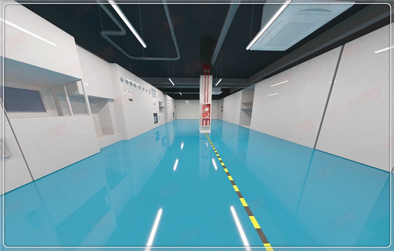 5000㎡合肥車間裝修實景案例_合肥科技廠房車間裝修方案