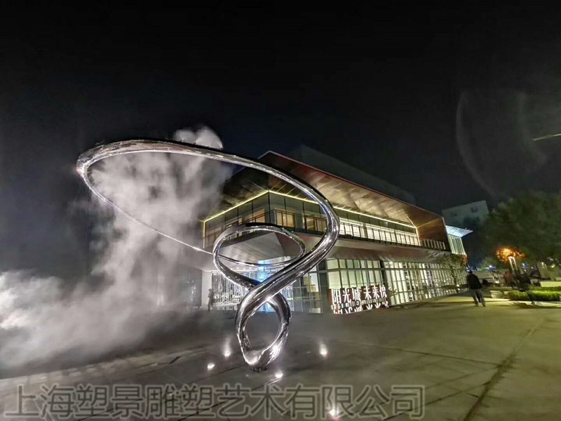 浙江城市街道景觀白鋼鏡面雕塑 大型創(chuàng)意藝術制作廠家