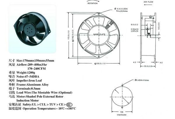 防水耐高溫風(fēng)扇、防水耐高溫風(fēng)機(jī)