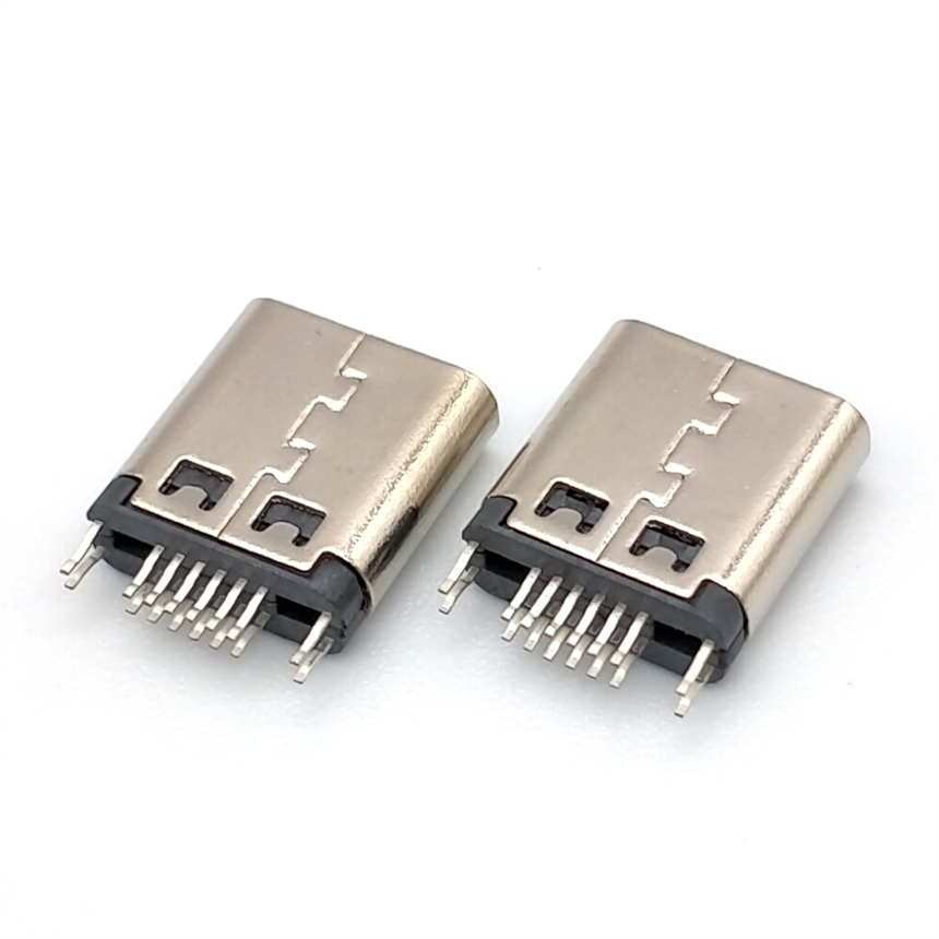 TYPE-C 3.1母座夾板 180度直插立式母頭16p 雙面插 USB連接器