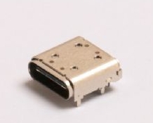 3.1USB type-c母座長10.2mm前插后貼帶柱12P貼12P插