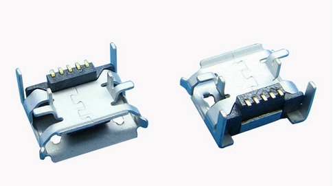 MCIRO USB 5P墊高0.9四腳插SMT+ dip