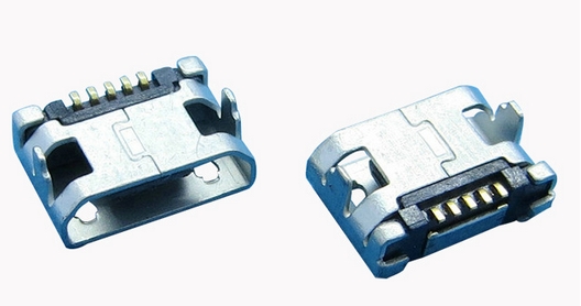 MICRO USB5p 無柱7.15帶焊盤無卷邊