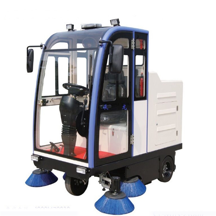 公園廣場電動座駕清掃車 吸塵灑水車工業(yè)掃地